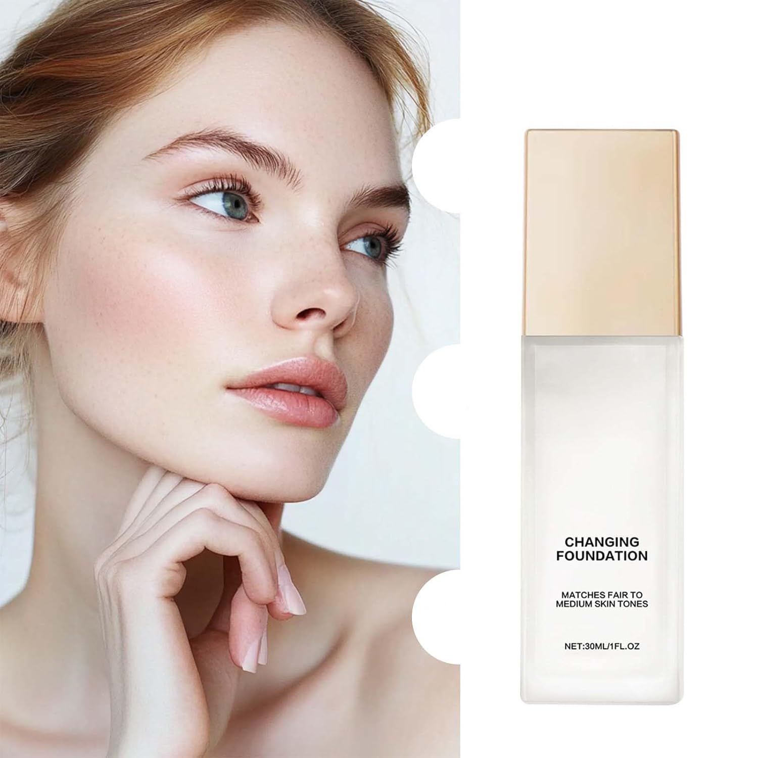 Color Adjusting Changing Foundation for Mature Skin Makeup, Luxe Hydrating Lightweight Repair Cream, Natural Flawless Coverage for All Skin Tones