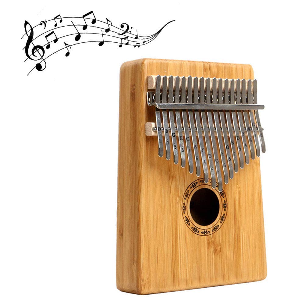 Kalimba 17 Chiavi, Martello D'Accordatura per Gli Amanti della Musica per Principianti, con Libro Musicale, Regalo per Principianti E Professionisti