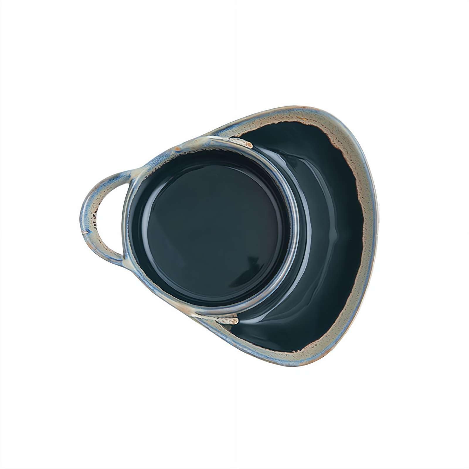 Soup Bowl with Bread Holder – Anti-Soggy Ceramic Soup and Side Bowl with Cracker/Sandwich Compartment, Ideal for Salad & Breakfast at Home Or Restaurant (Blue)