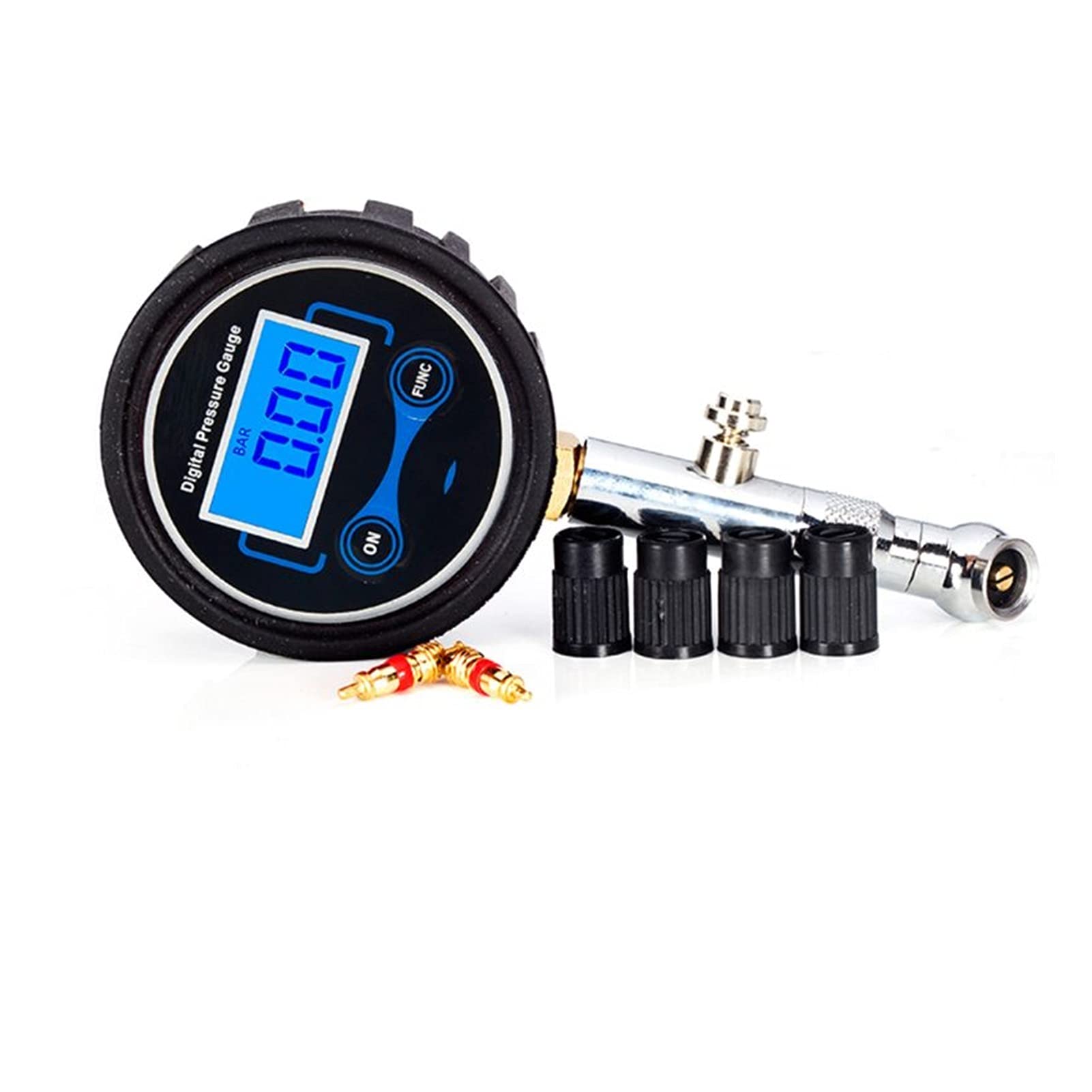 0-200PSI LCD Digitale Manometro della Pressione dei Pneumatici Pneumatici Auto di Pressione dell'Aria per Il Motociclo Auto Camion della Bicicletta Moto Veicolo Tester