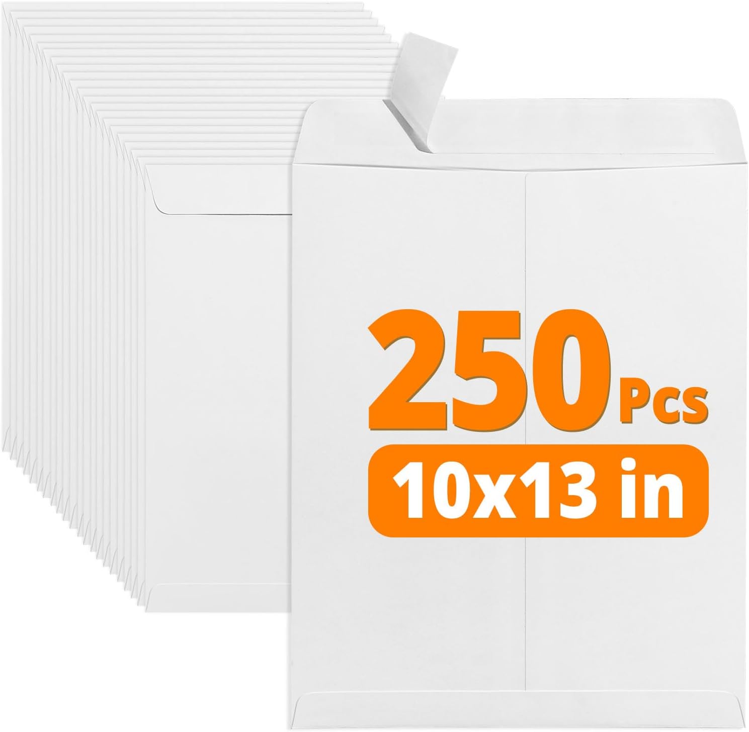SUNEE 9 x 12 Catalog Envelopes Self Seal, Security Mailing Envelopes, 28lb White Paper, Ultra Strong Quick-Seal for Documents, Office & Business Use, 250 Pack
