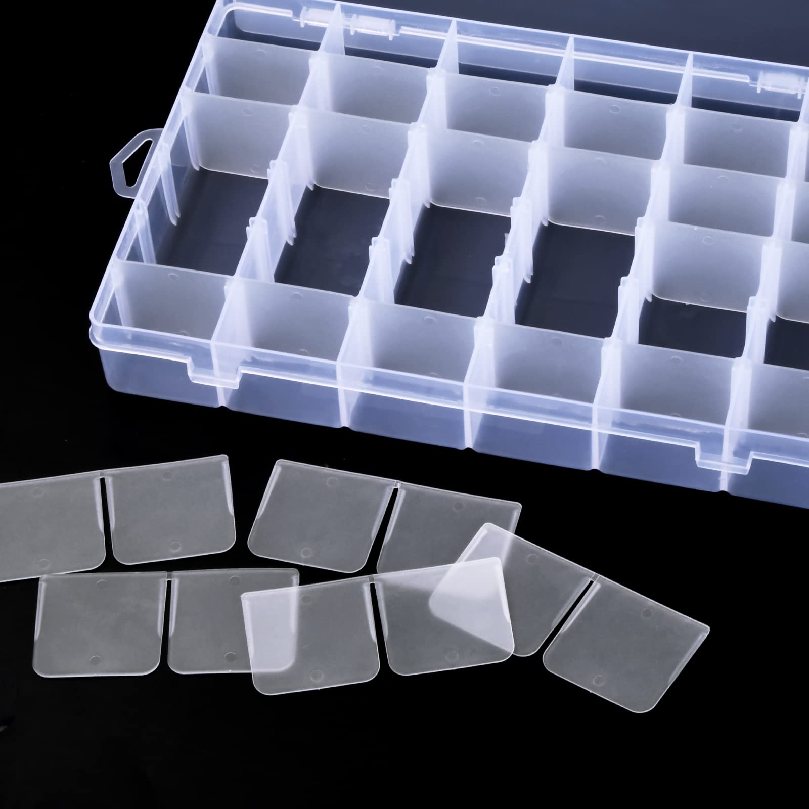 Boîte Rangement En Plastique Transparent 36 Compartiments