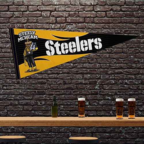 Image of Rico Industries NFL Football Mascot inch 12 inch x 30 inch Felt Wall Decor Pennant - Great for Home /Bed Room /Man Cave Decor