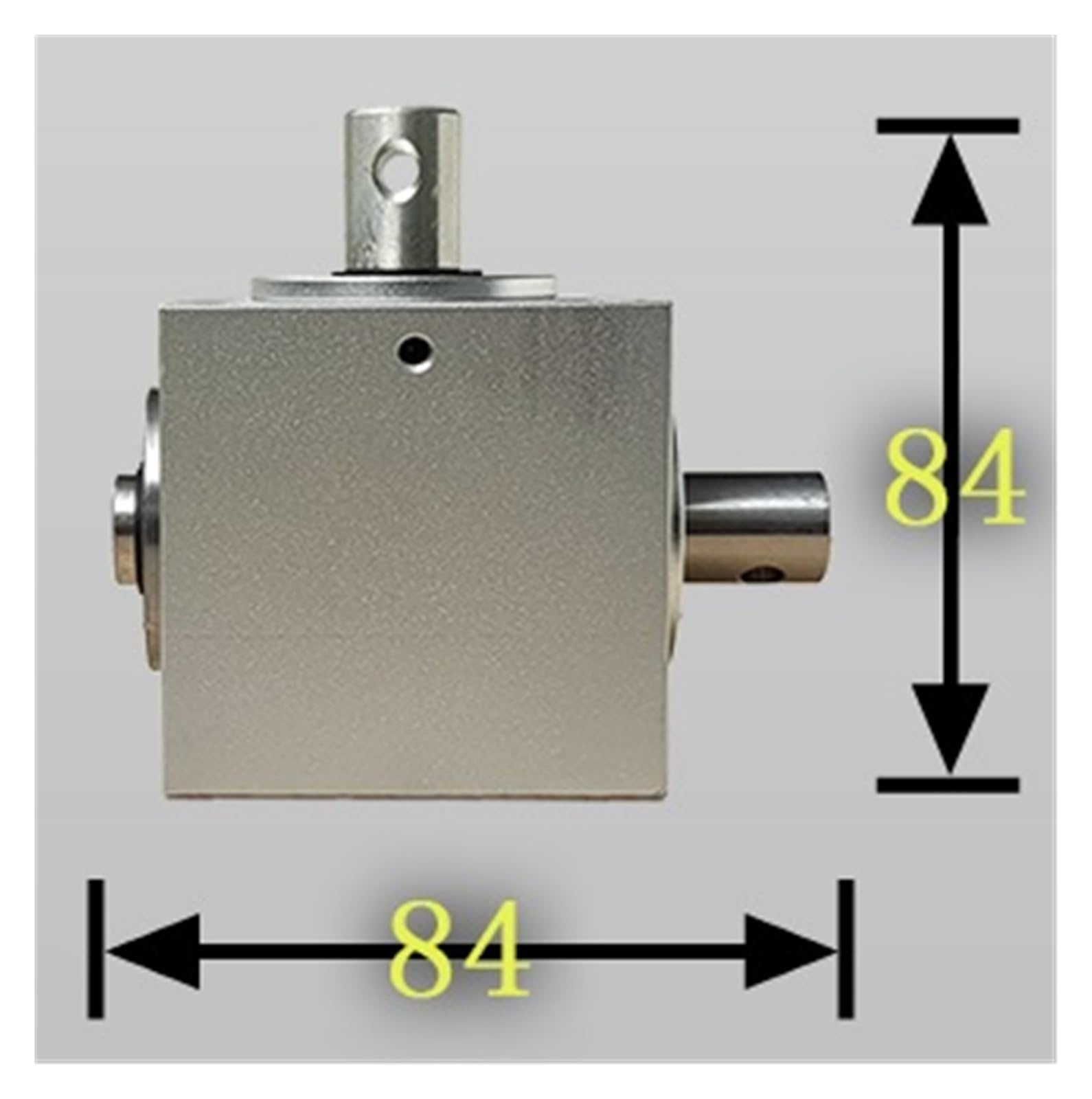 Reductor de Engranajes de dirección en ángulo， Caja de dirección de ángulo Recto Vertical de 90 Grados, Eje de 15 mm/20 mm, 1,5 m, 20 Dientes