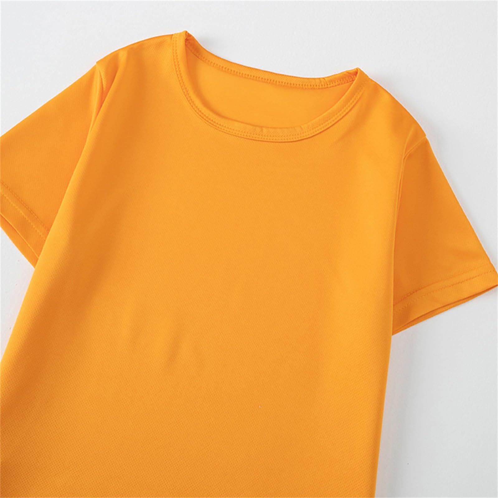Boys Girls 4 Pack Athletic T Shirts Kids Short Sleeve Striped Mesh Shirt Summer Crewneck Outdoor Graphic Top 4-13 Years — view 6