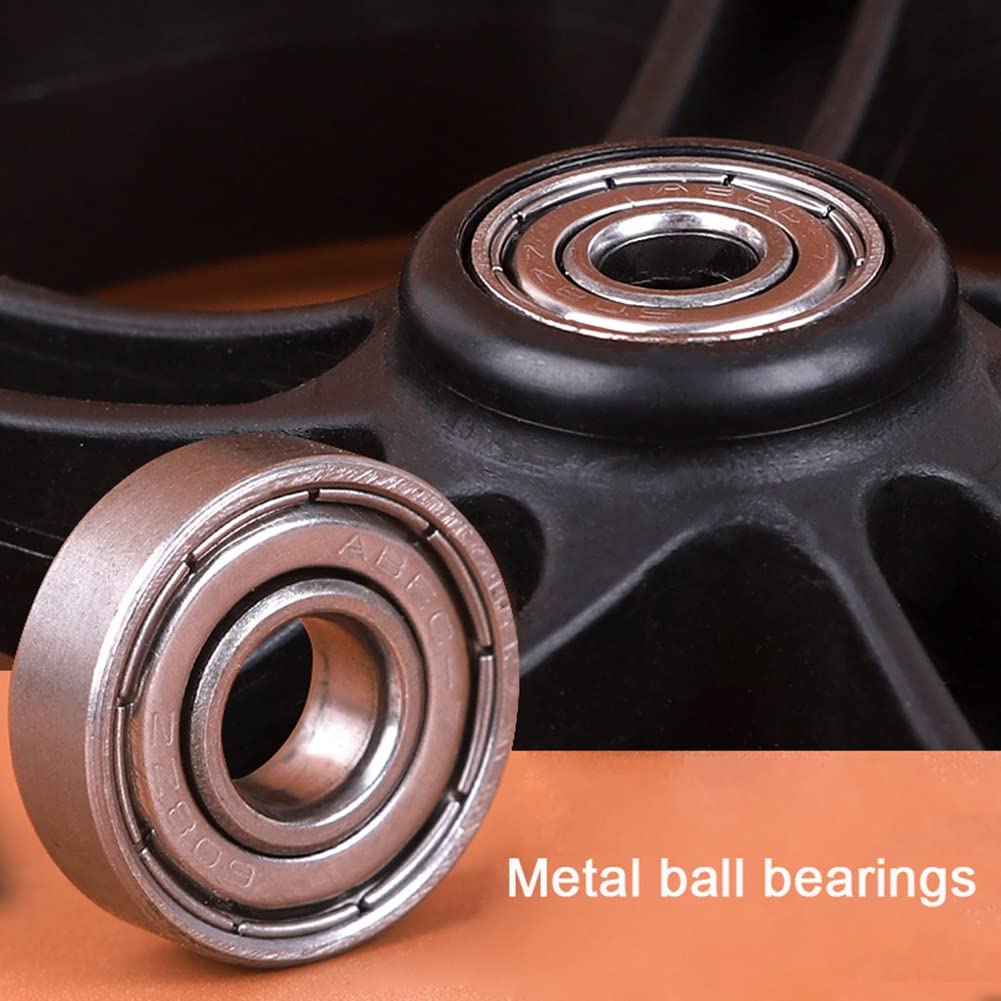 Ruedas de repuesto para silla de ruedas – Neumáticos sólidos no neumáticos, rodamientos de 8 mm, ideal para andador con ruedas, rendimiento duradero y fiable