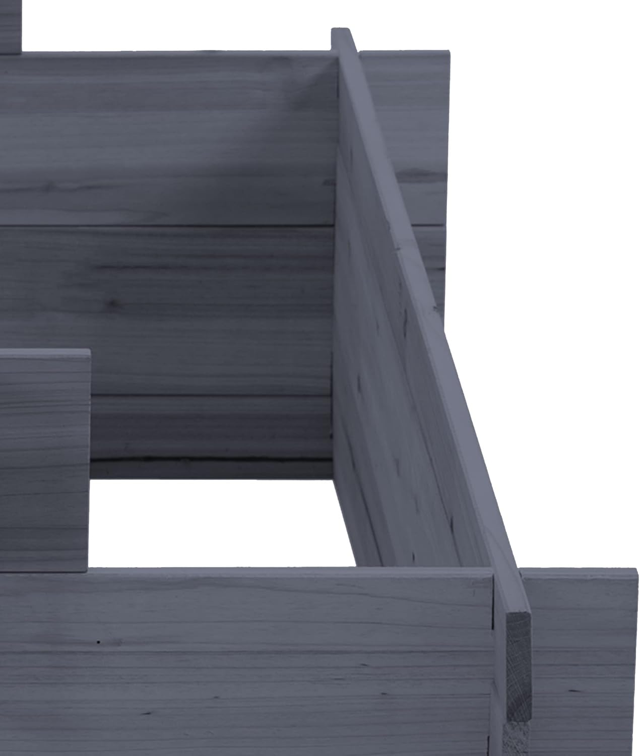 Outsunny 3-Tier Wood Raised Garden Bed, Elevated Planting Box, Outdoor Vegetable Flower Container, Herb Garden Indoor Kit, Gray - Image 6