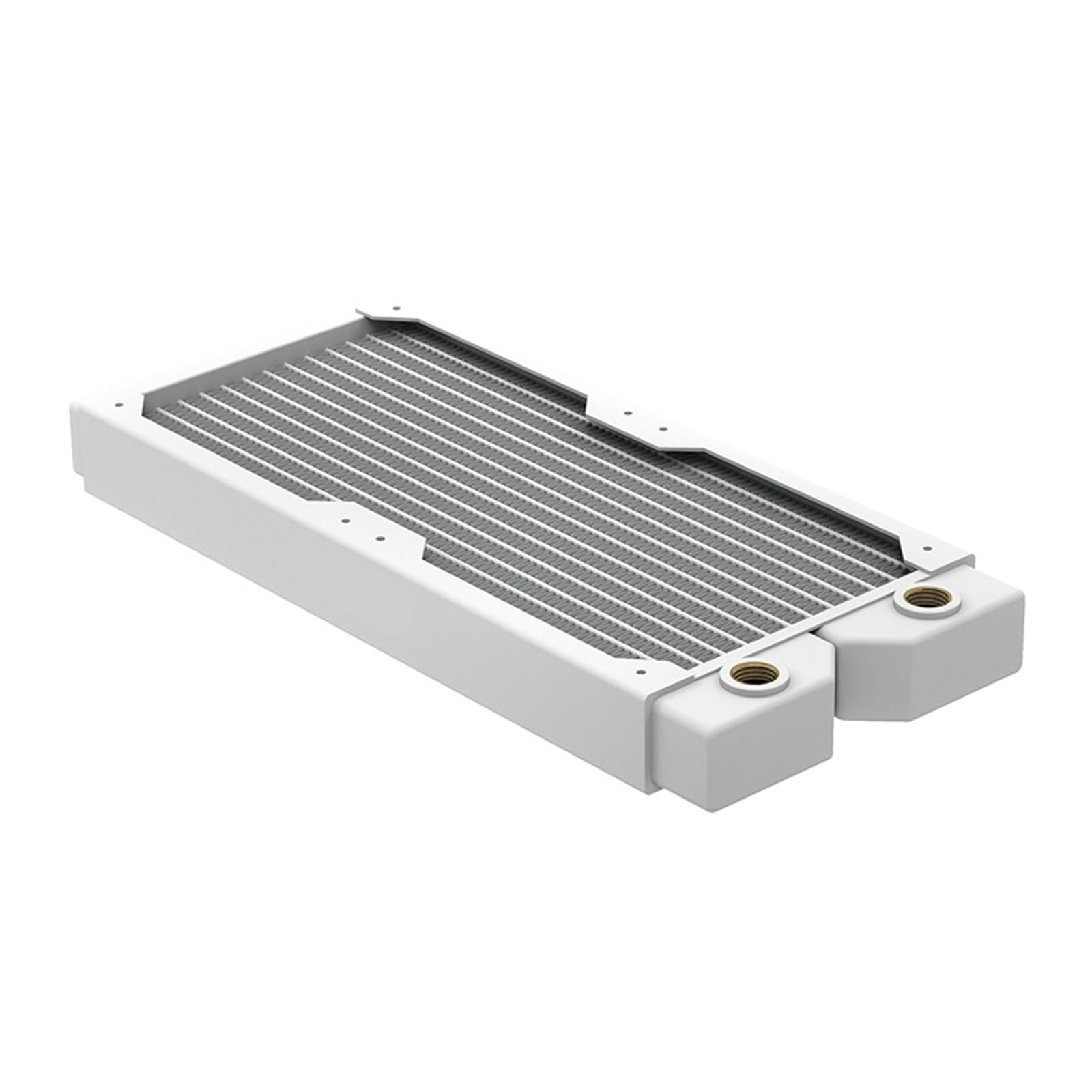 Radiateur en cuivre 240mm blanc G1/4 pour un refroidissement PC silencieux