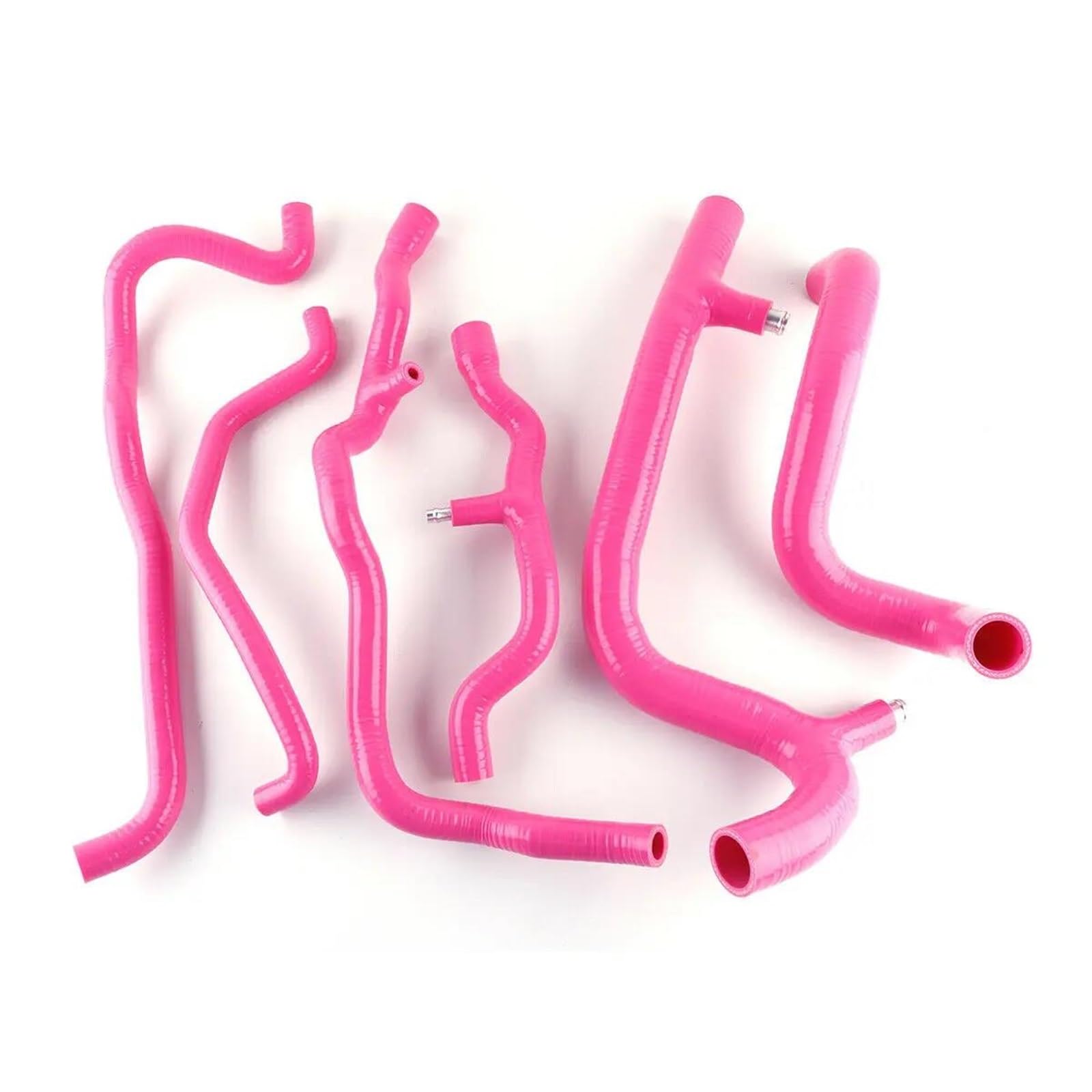 Tubería radiador Compatible Con Clio 3 III RS 197 200 2.0 16V Sport Kit Manguera Tubo De Tubo Silicona Deportivo 8 Piezas Tubo Manguera Agua Refrigerante Radiador Accesorios Automóvil(Pink)