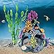 Reofrey Korallen Aquarium Dekoration, Aquarium Ornament Dekoration, Marine Aquarium Ornament, Für Fisch Wasserorganismen Betta Sleeps Rest Hide