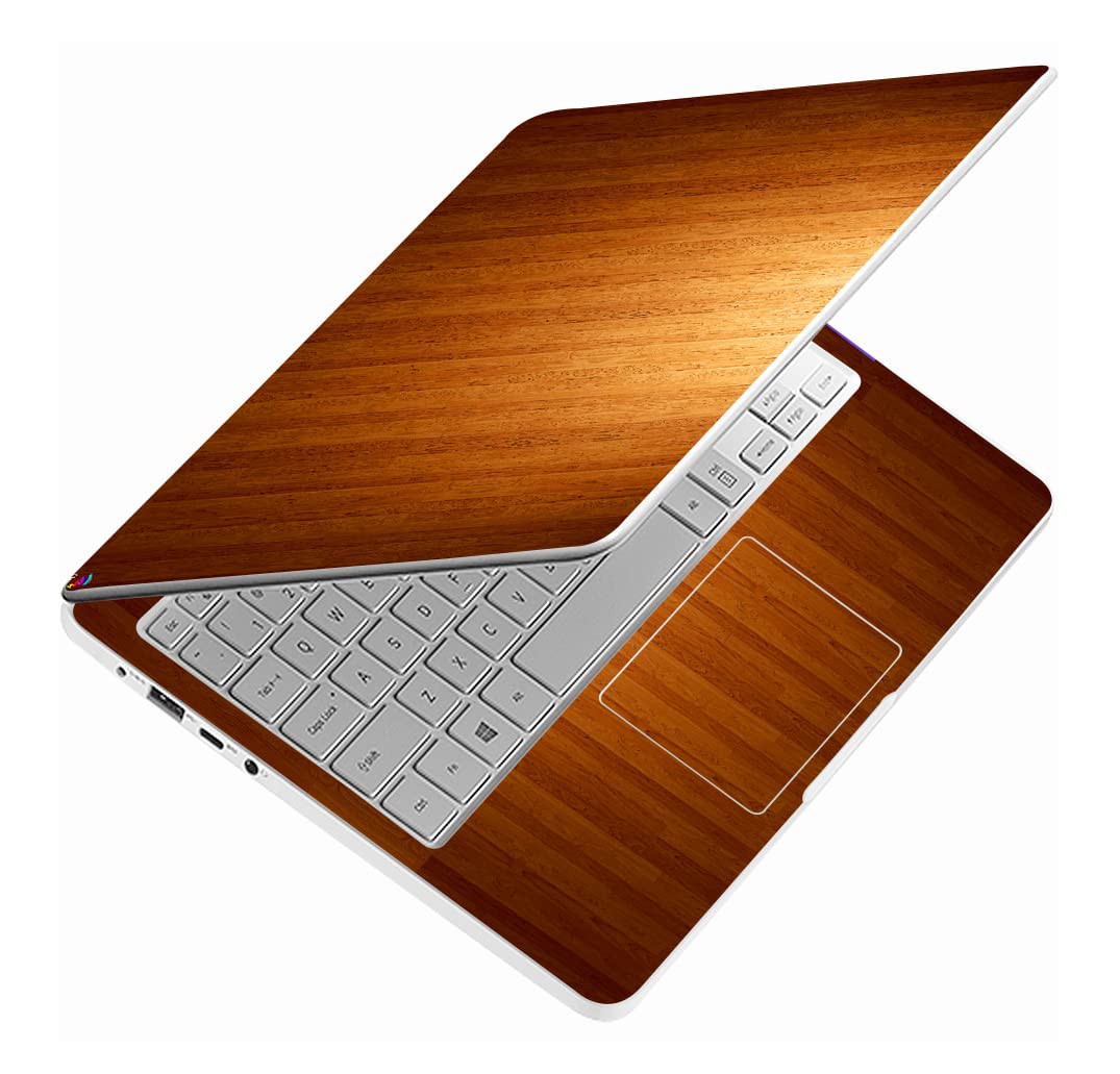 Glossy Designs Full Body Laptop Skin Upto 15.6 inch Sticker Compatible for Dell/HP/Lenovo/Acer/Sony All Laptop Size Upto 15.6 Inch - Dark Wooden Ply (B09XXBYMBH) Amazon Price History, Amazon Price Tracker
