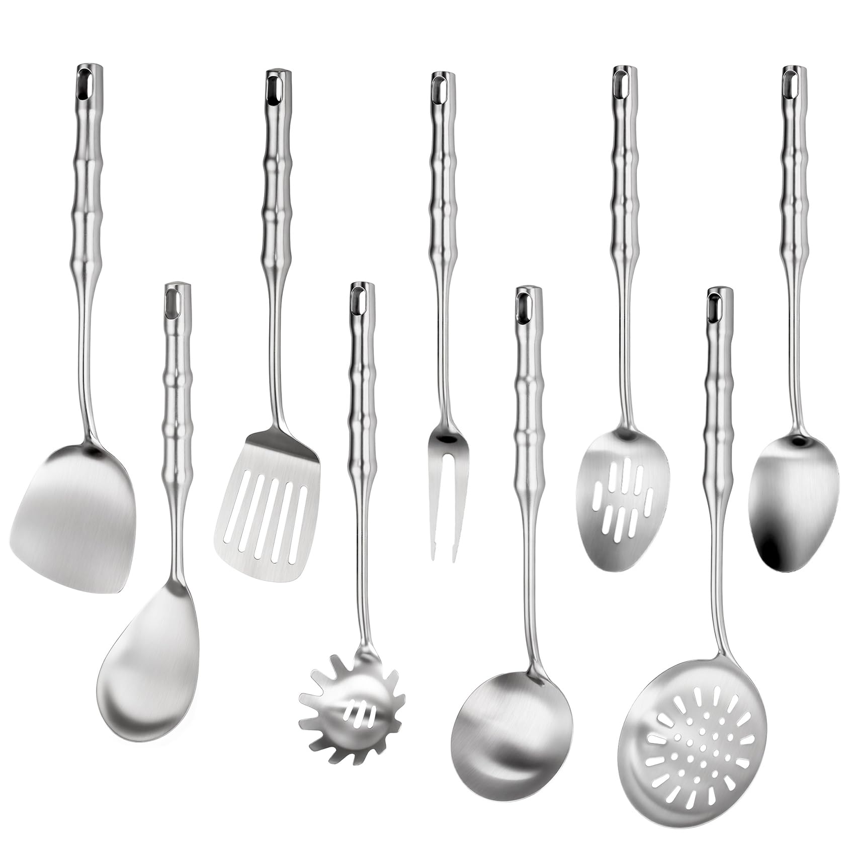 Amazon.com: 18 10 Stainless Steel Cooking Utensils Set,9pcs