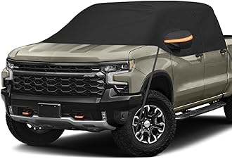 Kistrba Car Cover for Full-Size Truck Crew Cab, Truck Cab Cooler Sunshade Roof Cover Compatible with Ford F-150, Chevy Silverado, Dodge Ram, GMC Sierra, Toyota Tundra, Nissan Titan