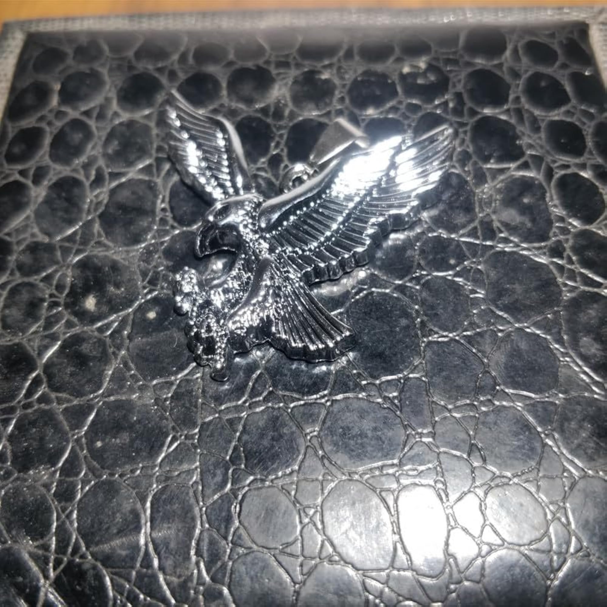 Stainless Steel Flying Eagle Pendant Necklace, Silver Plated Charm