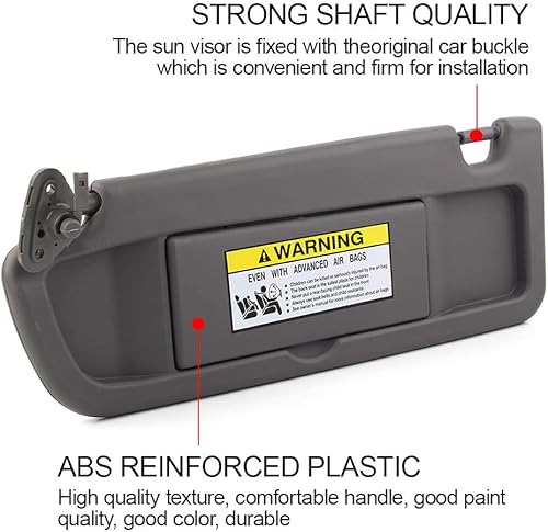 Vista 19 de Dasbecan Parasol para el lado izquierdo del conductor beige compatible con Honda Civic 2006-2011, reemplaza # 83280-SNA-W01ZB