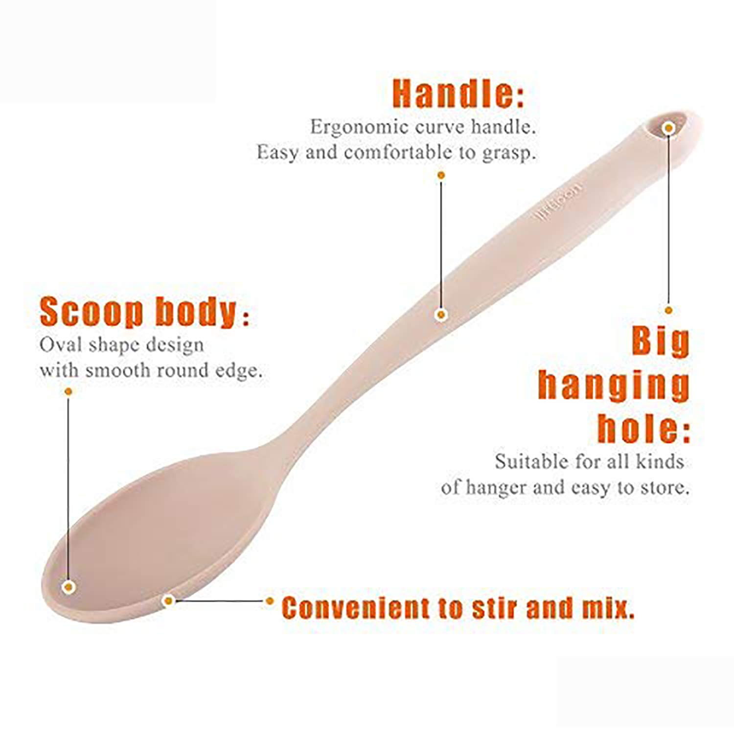 Kitchen Utensil Set - 9 Silicone Cooking Utensils for Non-stick Cookware. Wood Kitchen Utensils. BPA Free, Silicone Spatula Wooden Spoons Set Tongs. Best Chef Kitchen Gadgets Tool Set Gifts - ÉLEVER