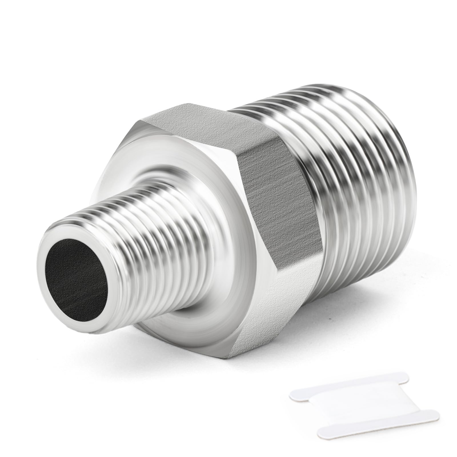 Snapklik.com : TAISHER 10PCS 304 Stainless Steel New Hex Nipple