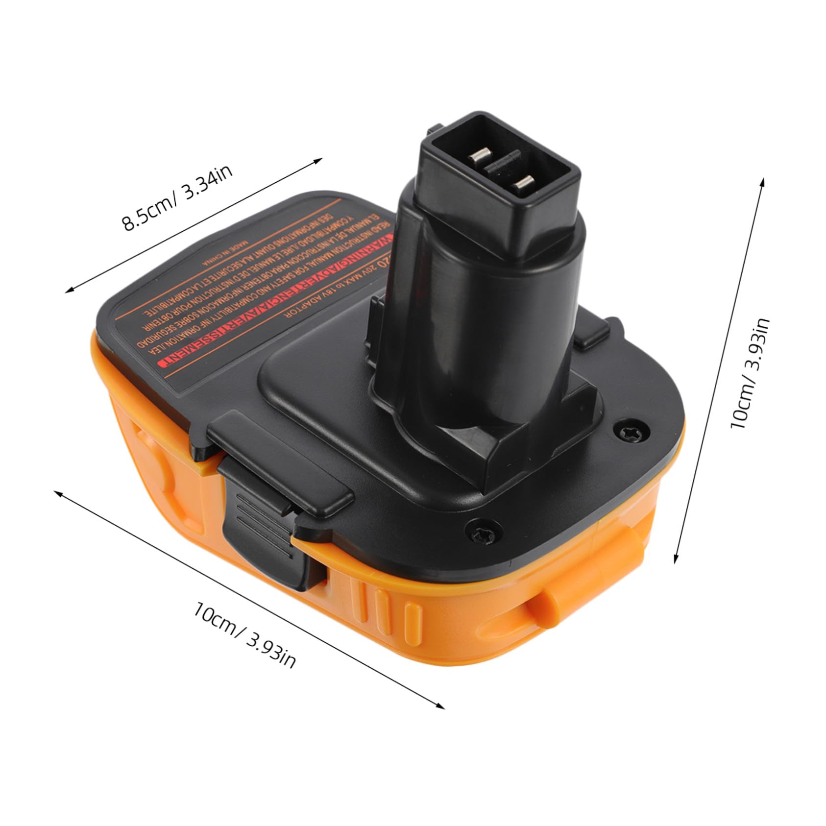 NUOBESTY 4 Set Adattatori Per Batteria Caricabatterie Per Auto Adattatore Per Caricabatterie Adattatori Alimentazione Doppia Batteria Ricambio Portatile Abs