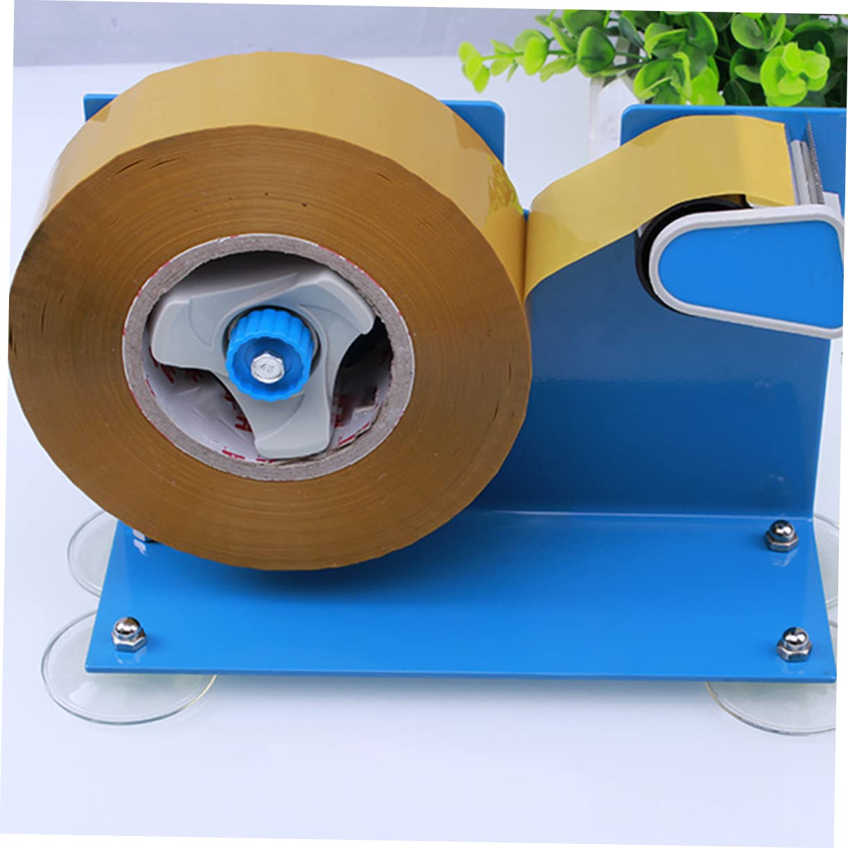 Artibetter Dispenser di Nastro Adesivo da Scrivania Taglierina Integrata, Design Creativo in Ferro e Plastica, per Casa e Scuola, Efficiente per Imballaggi e Nastro Termico