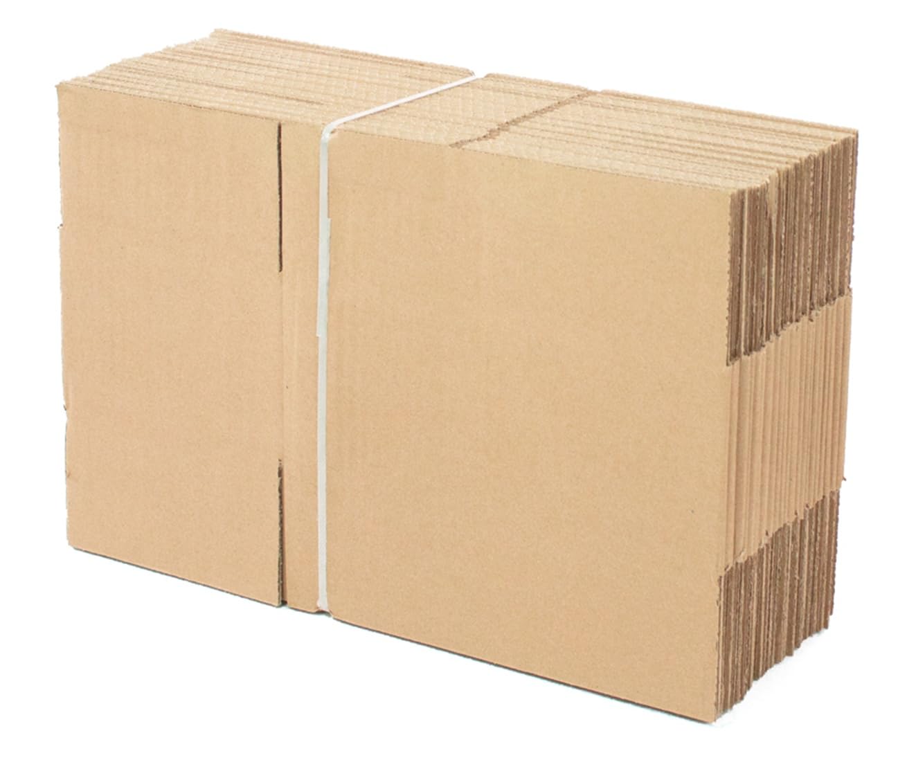 Pack 25 Cajas Cartón Reforzado con medidas 25x15x10 cm y Canal Simple - Fabricadas en España con Cartón Reciclado Resistentes para Envíos, Almacenaje y Mudanzas