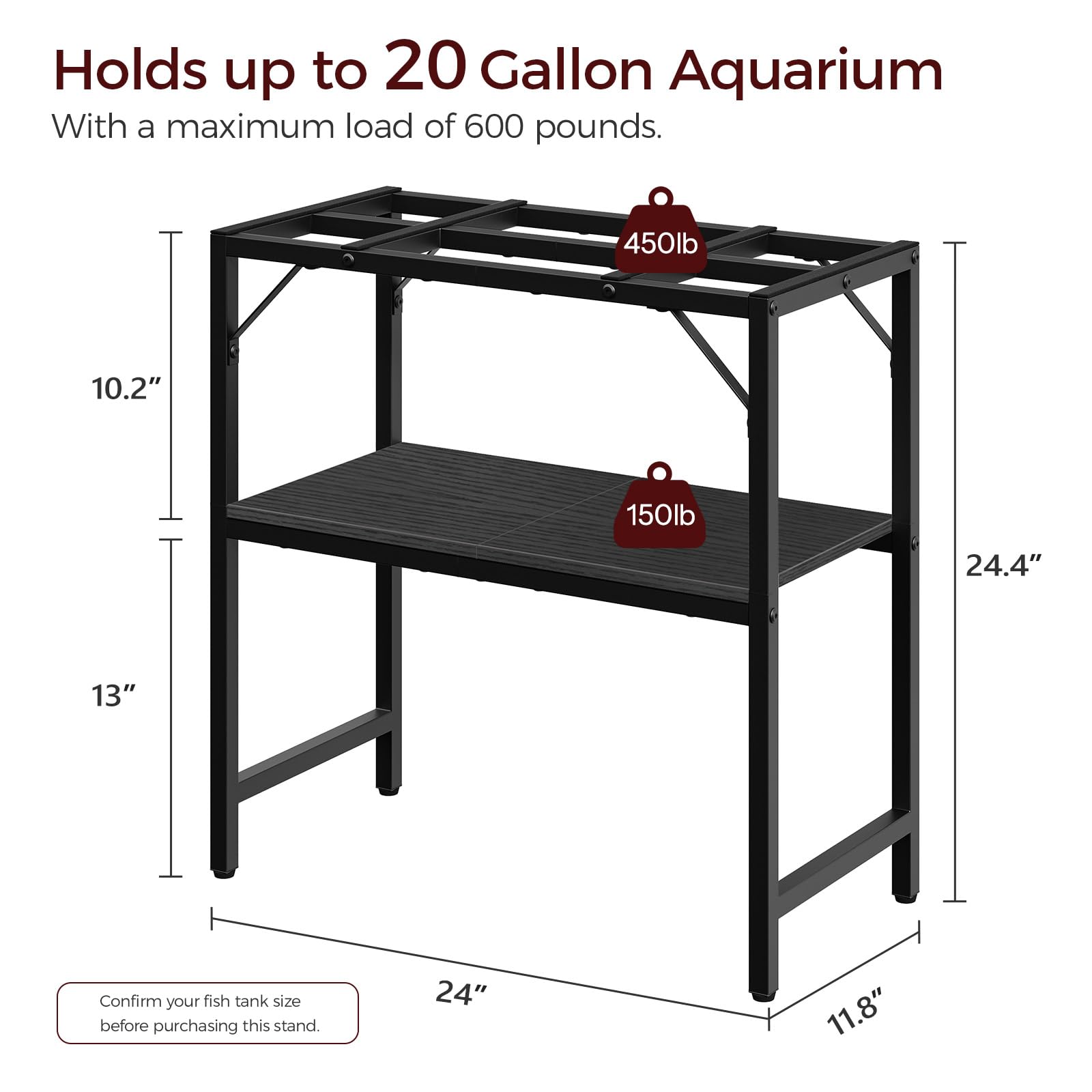 MAHANCRIS Fish Tank Stand FTBK2001