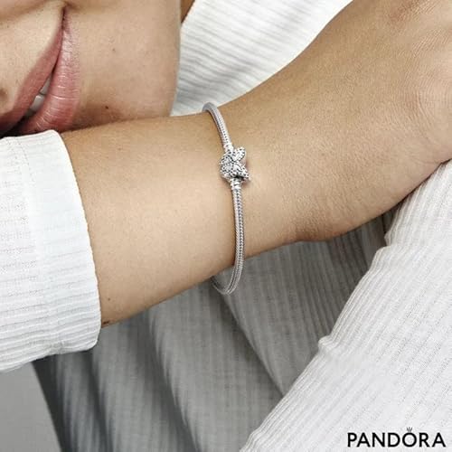 Pandora Moments Butterfly Clasp Snake Chain Bracelet, Size 23 #TOP5