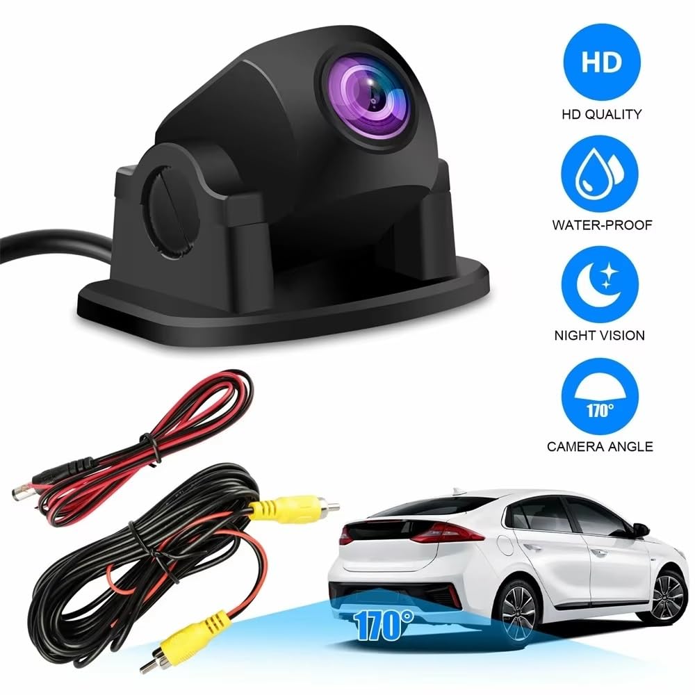 Cámara Trasera Camara Cámara De Marcha Atrás HD Impermeable para Coche Visión Delantera Y Trasera Cámara De Respaldo para Estacionamiento Visión Nocturna