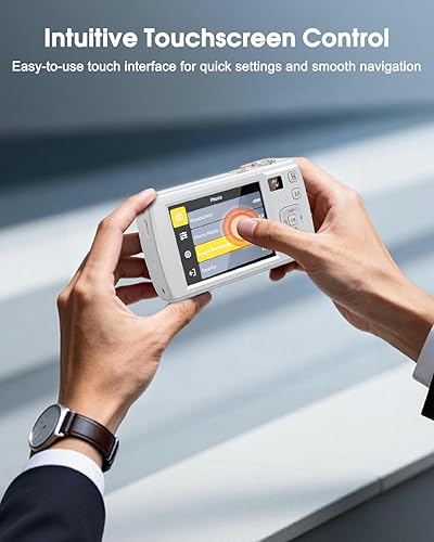 Miniatura 5 de Cámara digital 8K para fotografía, cámara de videoblogs WiFi de 88 megapíxeles para YouTube con lente frontal y trasera, enfoque automático, zoom