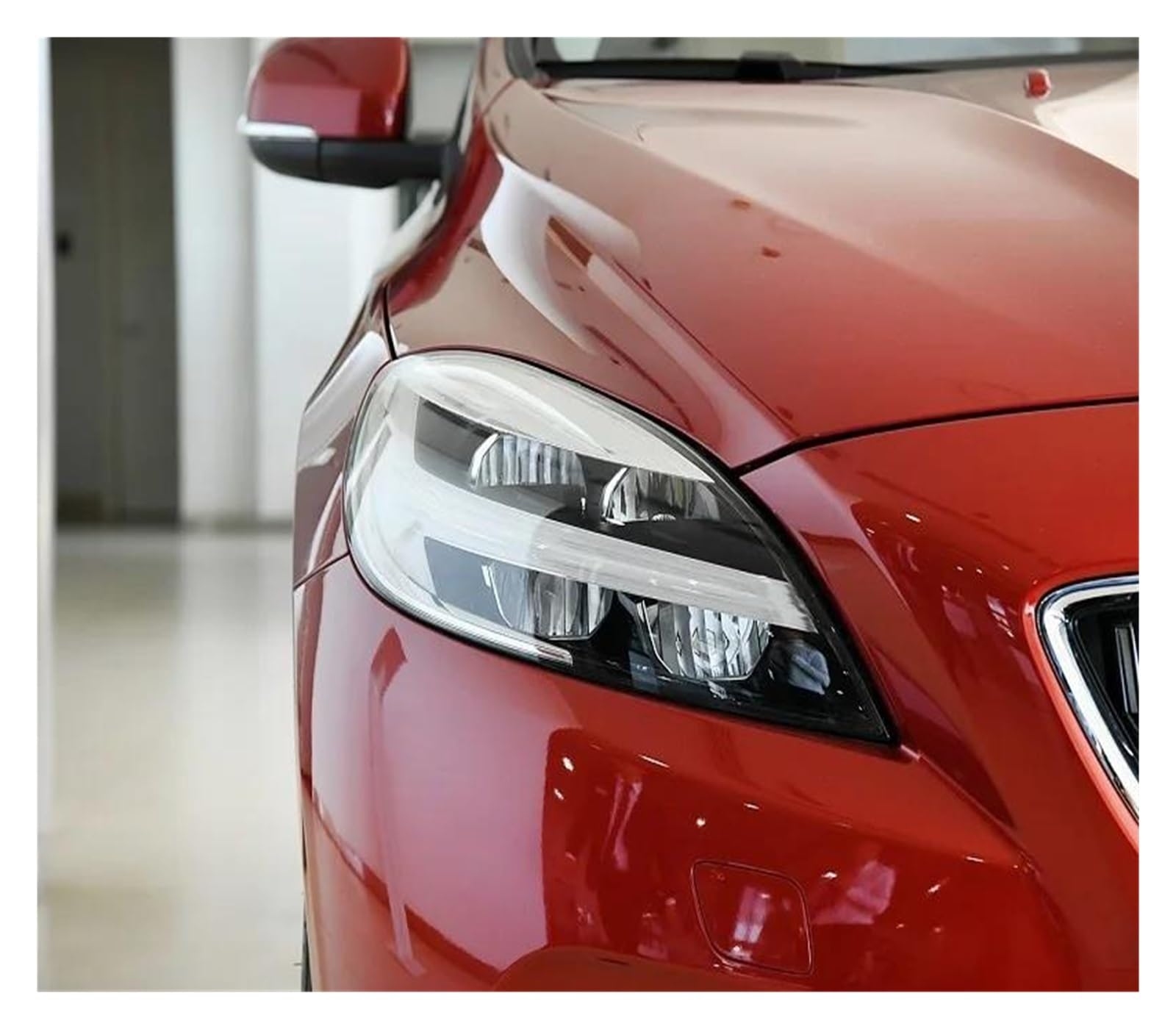 Generico Lente Per Fari Per Volvo V40 2017 2018 2019 Fari Anteriori Copertura Lente Ombra Paralume Trasparente Borsette Sostituire L'alloggiamento Copertura Lenti Faro(Right side)