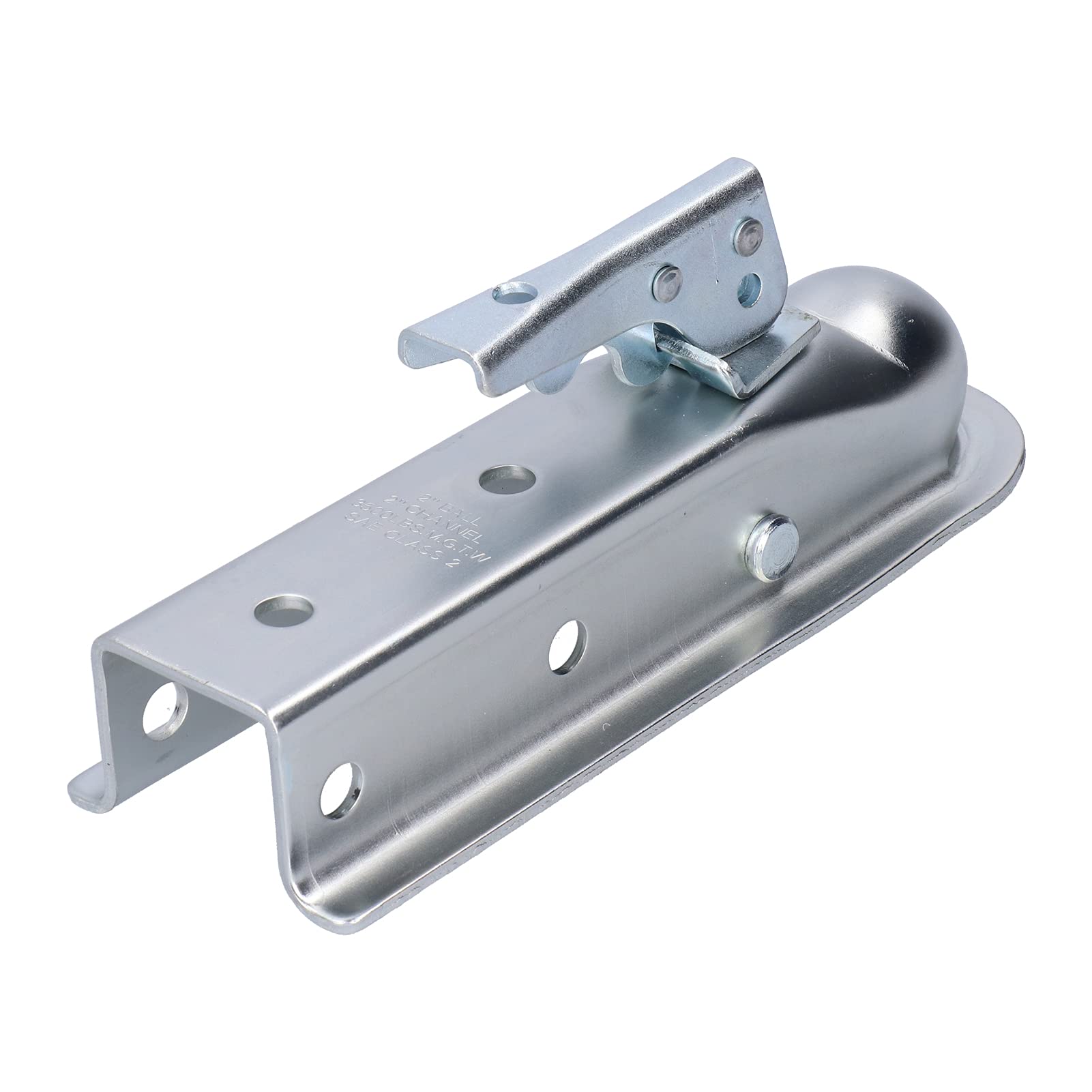 Enganche de remolque ajustable para bola de embrague de 2 pulgadas, diseño de embrague seguro con capacidad de 3500 Lbs para remolques, construcción de metal duradera