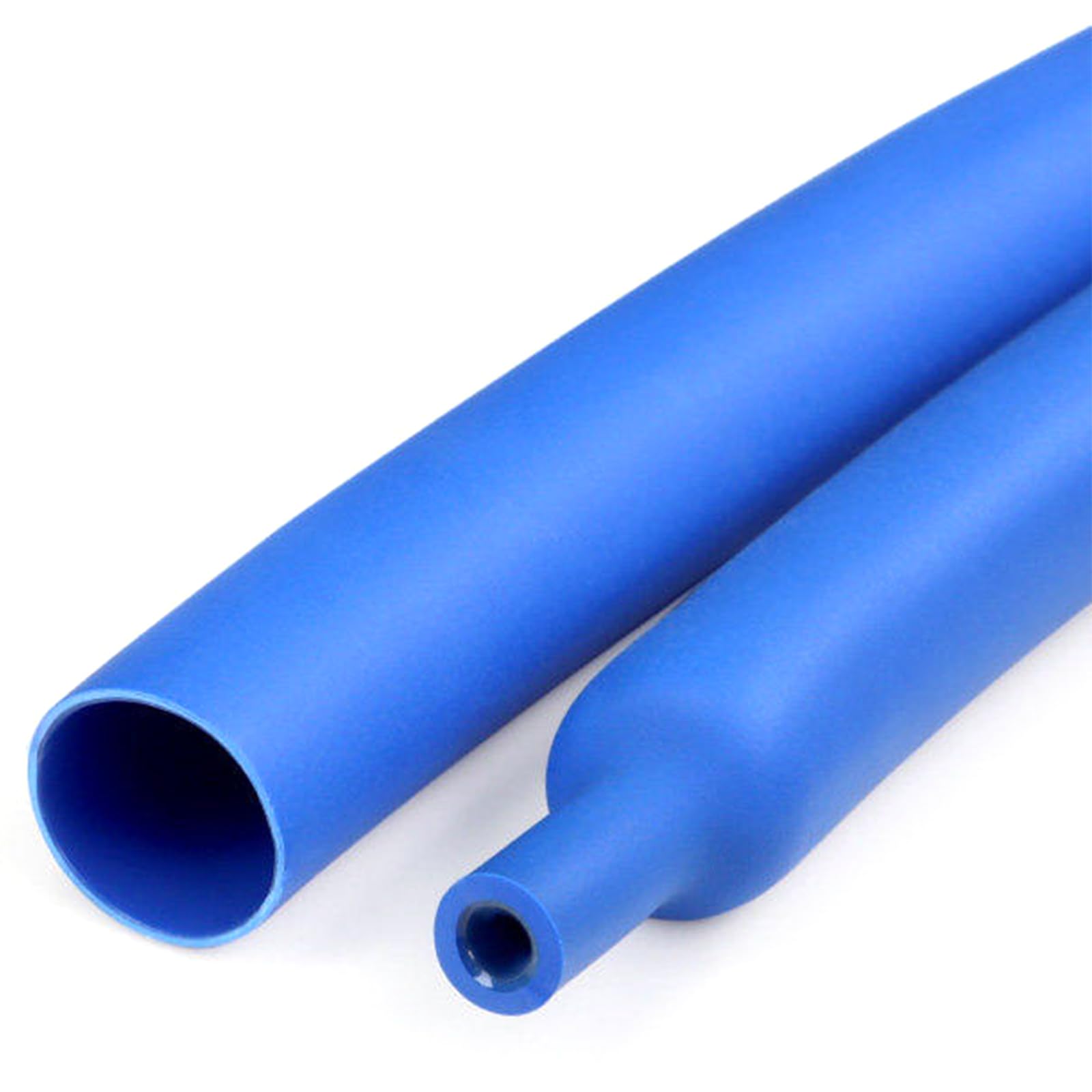 UpGBRF PE Heat Shrink Tubing Cable Wrap Blue Tube 3:1 Shrink Ratio with Adhesive for Pipe Joints, 1 Meter,Diameter:19.1mm