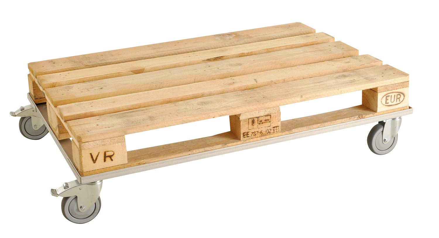 Palette Chariot bas | Idéal pour les Palettes avec les dimensions 800 x 600 mm ou 1200 x 800 mm.