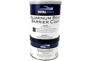 Gluvit Epoxy Waterproof Sealer - Aluminum Boat Barrier Coat (Quart, Gray) 32...