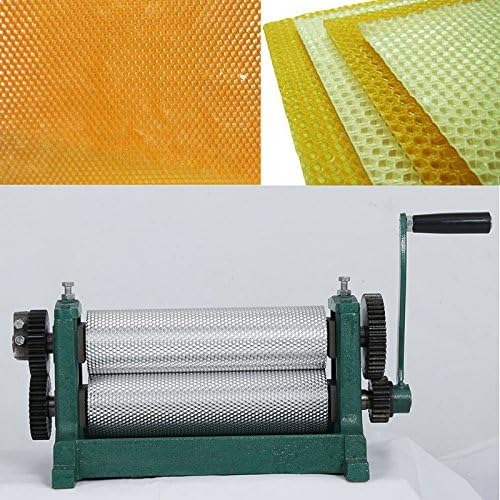 Manual Beeswax Plate Sheets Mill Machine Bee Wax Rollers Stamper Printing Machine 3.4inch Aluminum Alloy Roller
