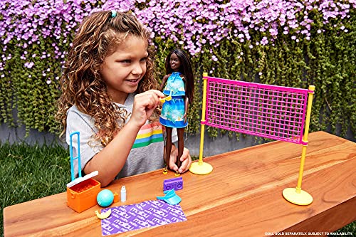 Barbie GYG18 - Loves the Ocean Volleyballspaß Spielset mit Volleyballnetz und Zubehör aus recyceltem Kunststoff, Spielzeug Geschenk für Kinder von 3 bis 7 Jahren – Bild 3