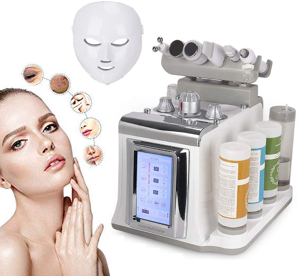 MZBZYU 7 in 1 Small Bubble Dermabrasion Machine,Facial Dermabrasion Cleaning Whitening Moisturing Sprayer Rejuvenation Skin Care Tool
