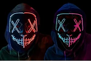 Halloween Mask LED Light up Mask,