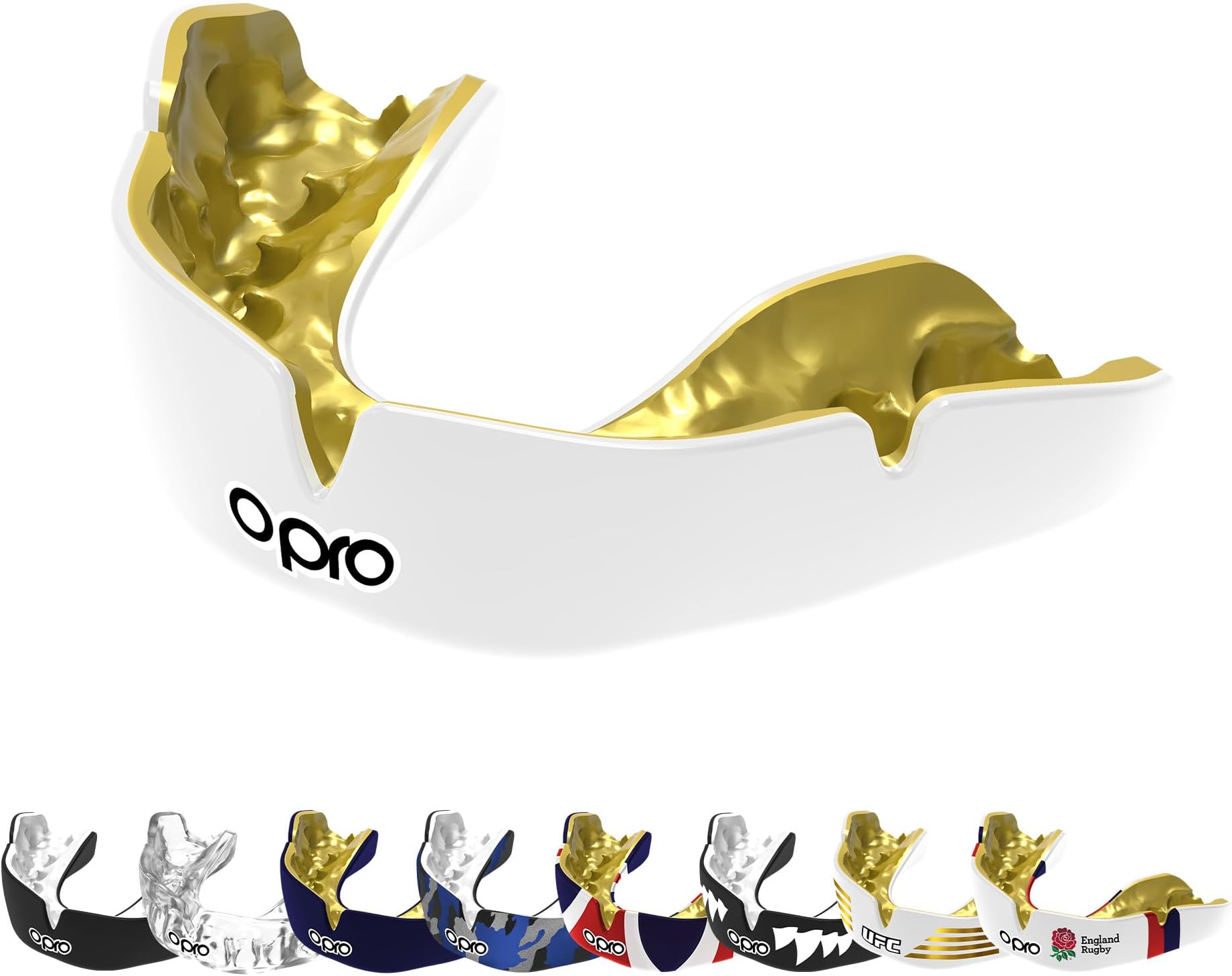 OPRO Instant Custom-Fit Mouthguard – Dentist Level Gum Shield Adult and Kids – OPRO Mouth Guard Boxing and MMA, Self-Fit Gum Shield Rugby and Hockey – Maximum Protection with Dental Warranty