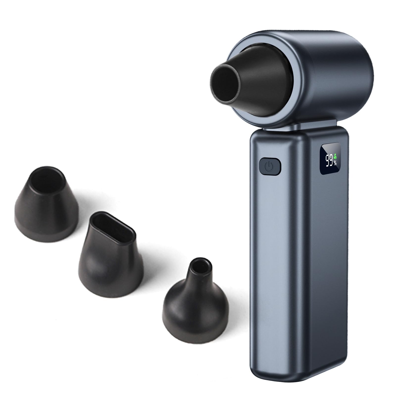 Compressed Air Duster, 100000RPM Electric Air Duster, 5+1 Gear Adjustable Mini Blower with LED Light, Super High-Speed Air Blower for Keyboard,Car,Home & Outdoor Dust-Compact & Lightweigh