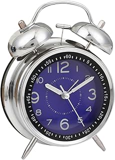 YYDS 大音量 爆音 アナログ うるさい 絶対起きれる目覚まし時計 置き時計 おしゃれ アラーム 振動 目覚ましどけい 大音量 ベル音 起きられない人用 絶対に起きる 可愛い 子供 デスクに置く 多機能 軽量 背光付き 電池別売 オシャレ 静音 連続秒針 北欧風 さわやかな着信音 機械式のリンギング 文字盤 ダブルベル 軽量 4インチ (ダークブルー)
