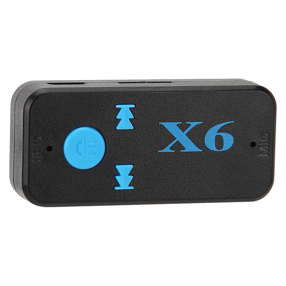 X6 Bluetooth Adapter Receiver, Portable Hands-Free Bluetooth Audio Receiver, 3.5mm AUX Wireless Audio Adapter For TV/Home Sound System/Car