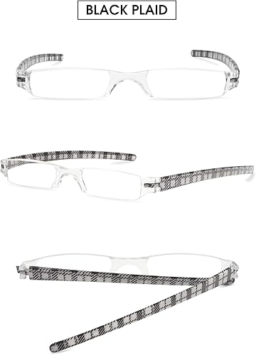 Miniatura 3 de VEVESMUNDO Anteojos de lectura sin montura para mujer, diseño retro, con estuche floral