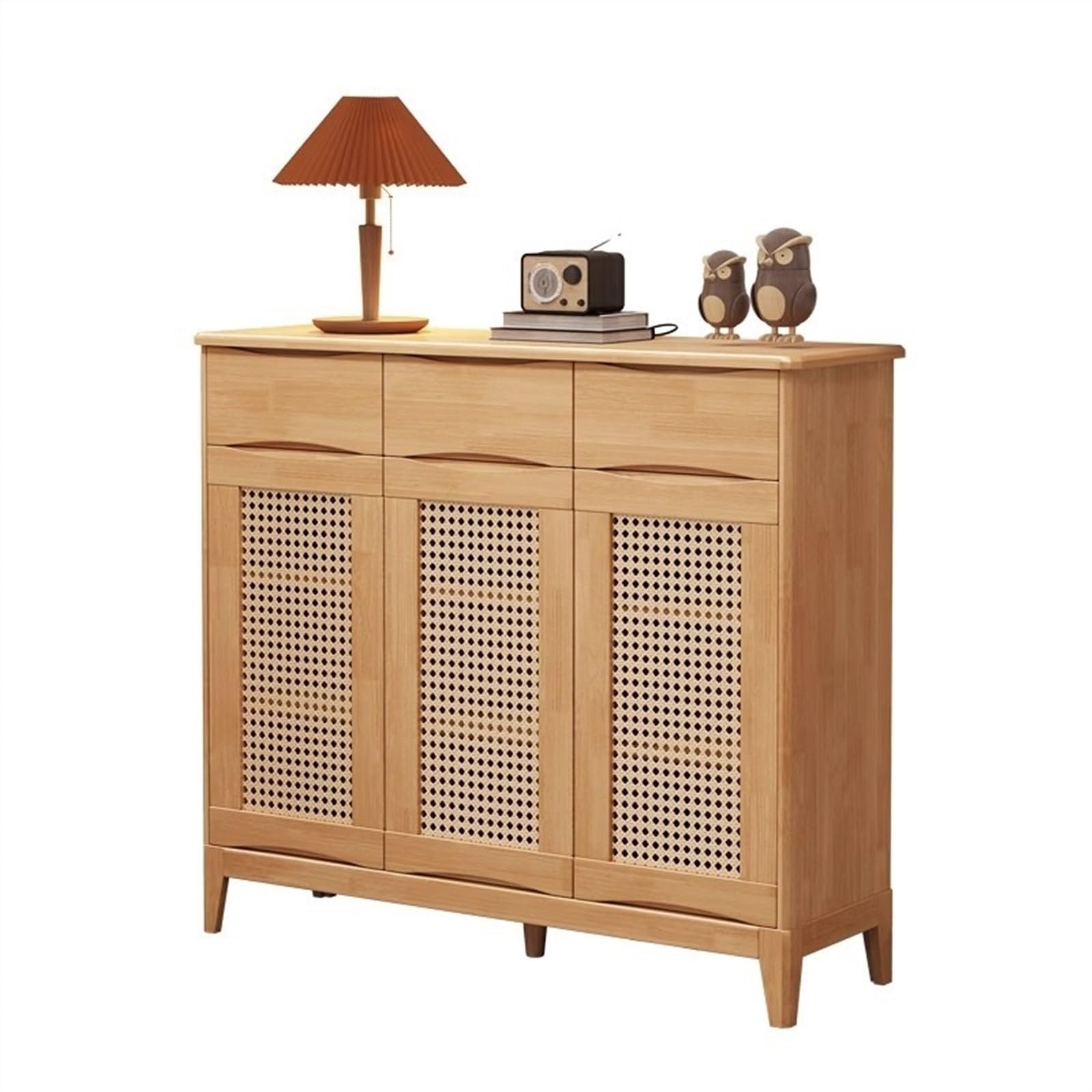 Aioneer Shoe Rack Shoe Closet Wooden Shoe Cabinet Home Living Room Shoe Cabinet Small Apartment Entrance Storage Cabinet Standing Shoe Racks Storage Cabinet,Wood Color-Wood Color