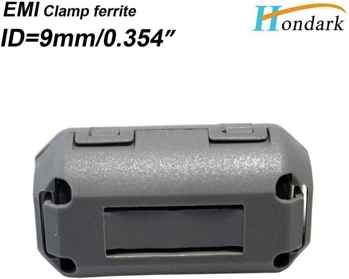 Onе-Dау Sаlе: Uр tо 50% оƒƒ 12pcs Inner 9mm 0.35inch Filter ferrite Clamps ferrite Clip ferrite snap ferrite Ring core ferrite chokes 2035-0930 Grey