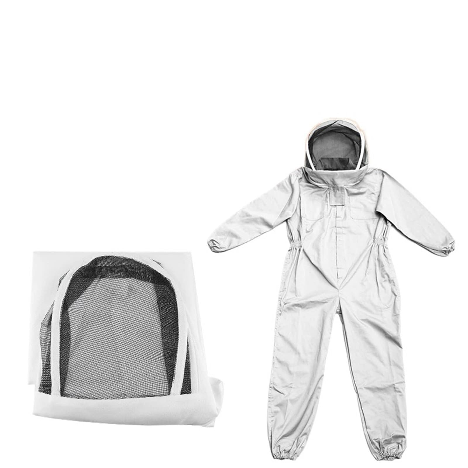Tuta Apicoltore Costume da apicoltore completo, protezione per api, tuta da apicoltore, velo di sicurezza, cappello, vestito, attrezzatura completa per il corpo(L)