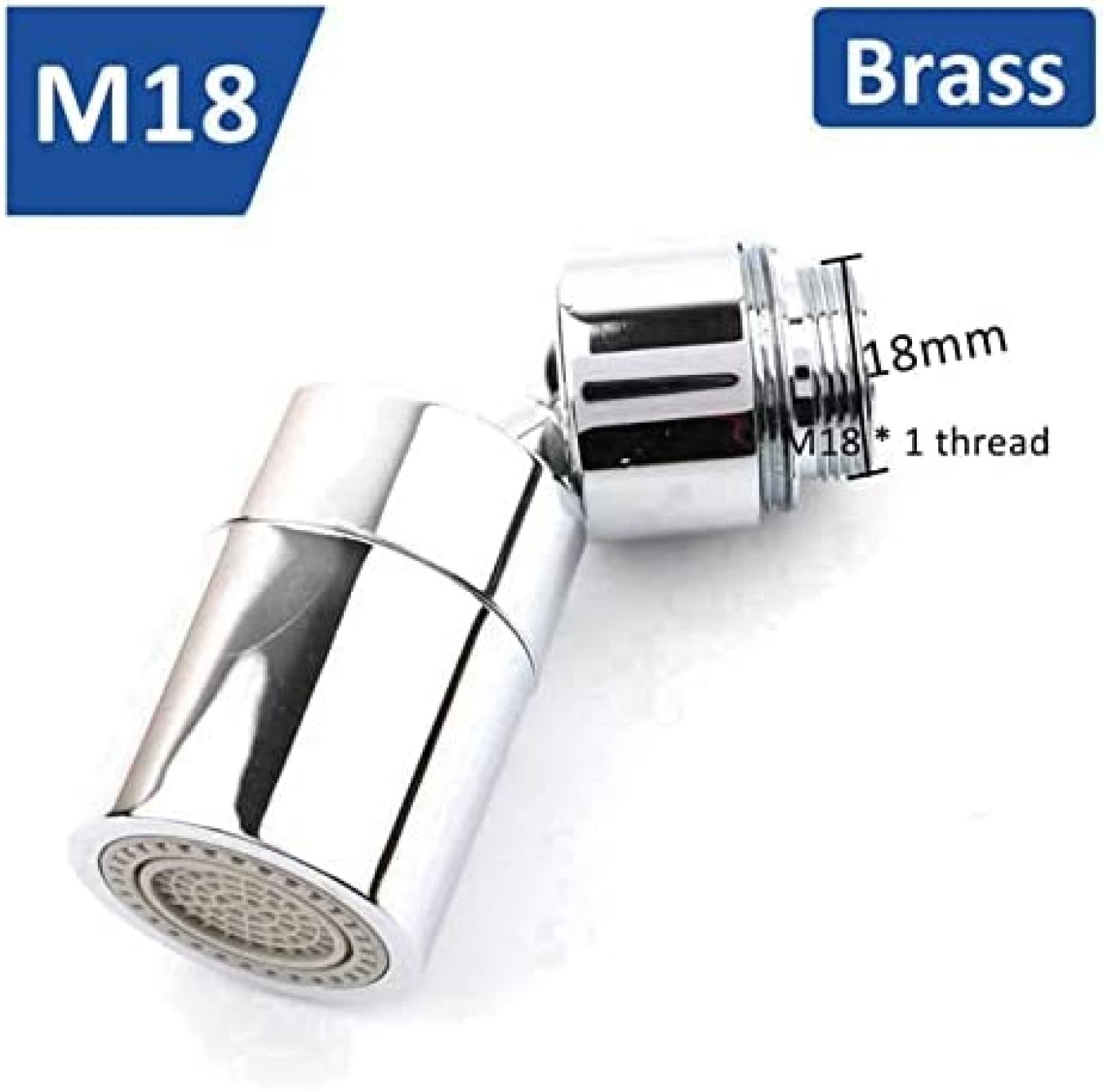 Rotierender Wasserhahn-Verlängerungs-Wasserhahn-Adapter, 360 Drehbarer Wassersparender Luftsprudler M16 18 20 22 24 26 Badezimmer-Wasserhahn-Bubbler, Wassermund, Blumen Verhindern Spritzer, Wasser