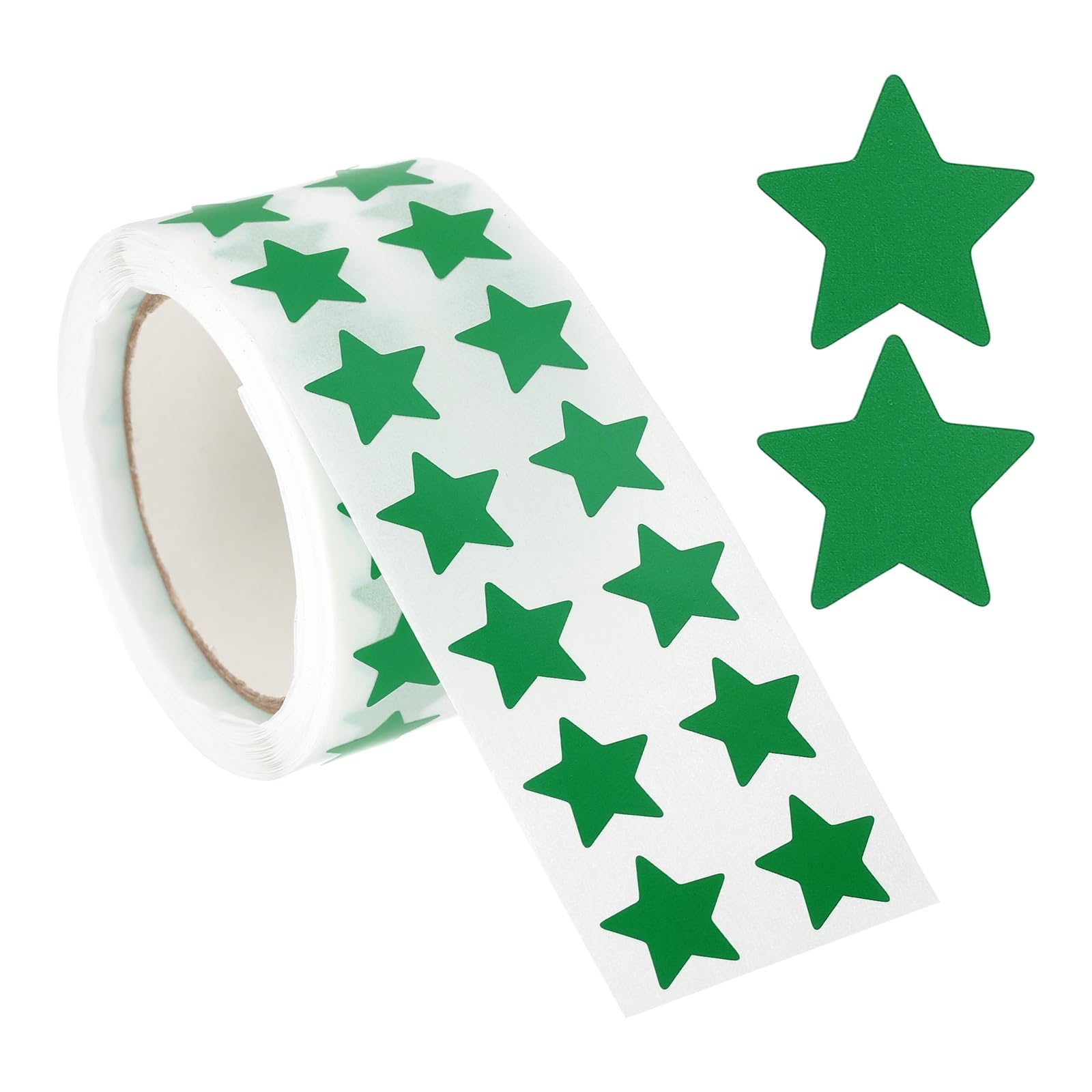 PATIKIL Star Stickers Roll 1/2", 1000 Pcs Self-Adhesive Reward Stickers Star Labels for Behavior Chart Classroom Teacher Supplies and DIY Craft, Green
