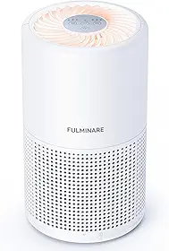YARUIKE Purificador de Ar Silencioso com Filtro HEPA H13 e Luz Noturna para Quarto, Casa, Escritório e Sala de Estar