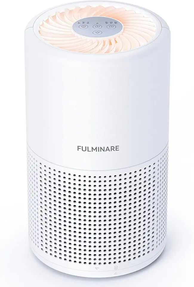 Purificadores de Ar Para Quarto, Filtro de Ar, Silencioso Com Luz Noturna, Pequeno Portátil Para Casa, Escritório, Sala De Estar (1 PACK)