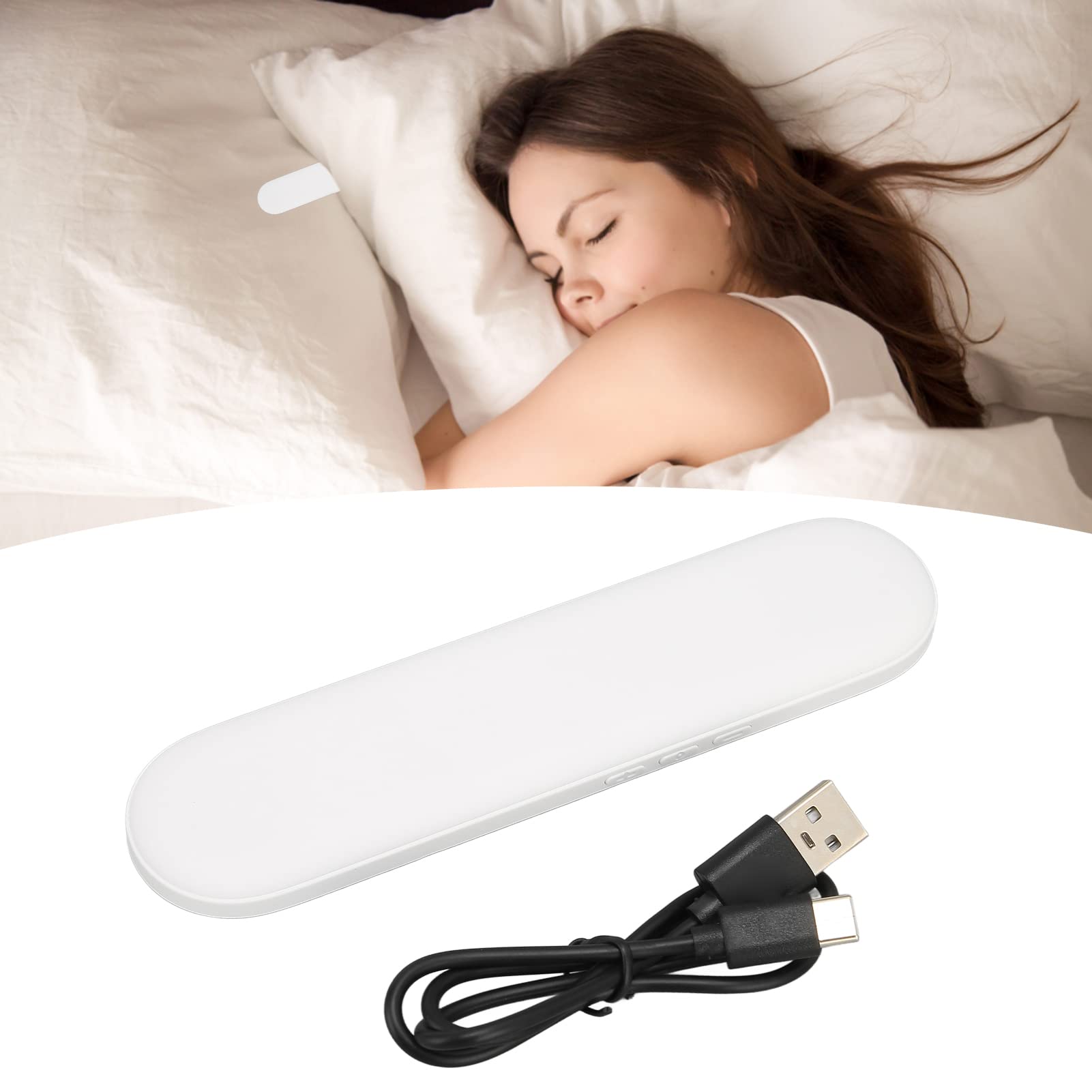 Bluetooth Pillow Speaker, Dusker, Bluetooth Pillow Speaker Portable Mini Bone Conduction Sleep Speaker with Stereo Bass for Deep Sleep (Black